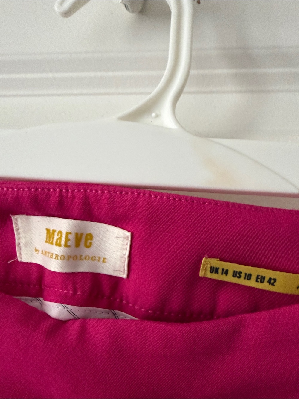 Anthropologie Maeve Fuchsia Pink Tailored pants - Picture 2 of 4